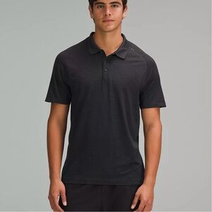 Lululemon Metal Vent Tech Polo Shirt, charcoal